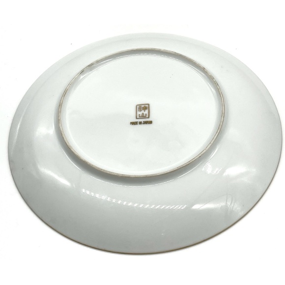 Antique 7.75“ MARKED Kamiyama JAPANESE MEIJI PERIOD Round PLATE Asian Art Gold R - Picture 4 of 4